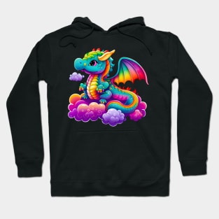 cute colorful dragon 2 Hoodie